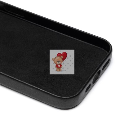 Чехол-накладка для Apple iPhone 15 Pro (черный) - SM089 SafeMag экокожа