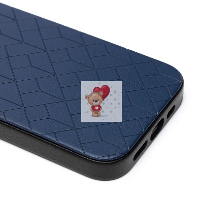 Чехол-накладка для Apple iPhone 15 Pro (синий) - SM089 SafeMag экокожа Чехол-накладка для Apple iPhone 15 Pro (синий) - SM089 SafeMag экокожа