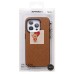 Чехол-накладка для Apple iPhone 15 Pro (коричневый) - SM089 SafeMag экокожа