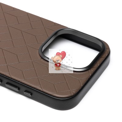 Чехол-накладка для Apple iPhone 15 Pro (глиняный) - SM089 SafeMag экокожа