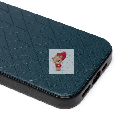 Чехол-накладка для Apple iPhone 15 Pro (зеленый) - SM089 SafeMag экокожа