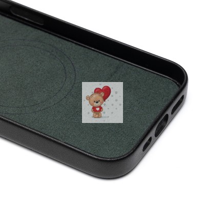 Чехол-накладка для Apple iPhone 15 Pro (зеленый) - SM089 SafeMag экокожа