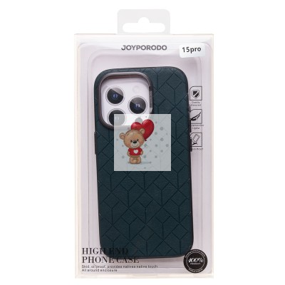 Чехол-накладка для Apple iPhone 15 Pro (зеленый) - SM089 SafeMag экокожа