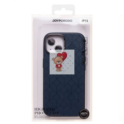 Чехол-накладка для Apple iPhone 15 (синий) - SM089 SafeMag экокожа