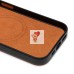 Чехол-накладка для Apple iPhone 15 (коричневый) - SM089 SafeMag экокожа
