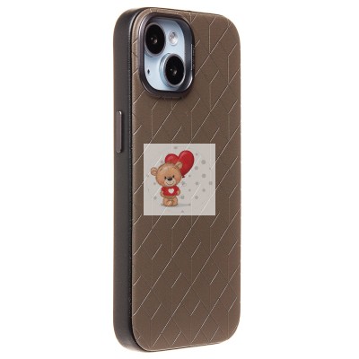 Чехол-накладка для Apple iPhone 15 (глиняный) - SM089 SafeMag экокожа