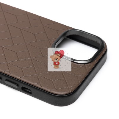 Чехол-накладка для Apple iPhone 15 (глиняный) - SM089 SafeMag экокожа