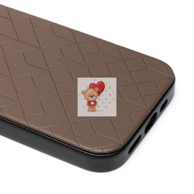 Чехол-накладка для Apple iPhone 15 (глиняный) - SM089 SafeMag экокожа