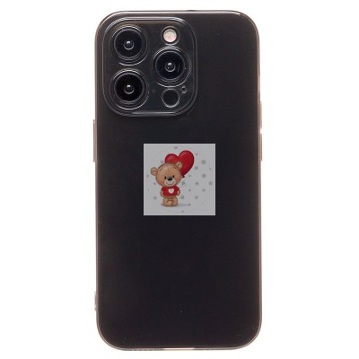 Чехол-накладка для Apple iPhone 15 Pro (черный) - Ultra Slim