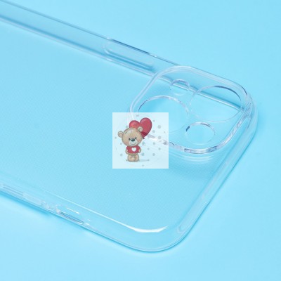 Чехол-накладка для Apple iPhone 15 (прозрачный) - Ultra Slim