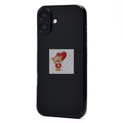 Чехол-накладка для Apple iPhone 16 Plus (черный) - Ultra Slim