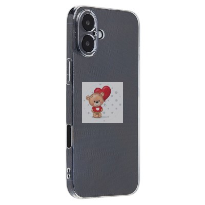 Чехол-накладка для Apple iPhone 16 Plus (прозрачный) - Ultra Slim