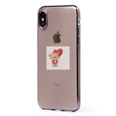 Чехол-накладка для Apple iPhone X (черный) - Ultra Slim