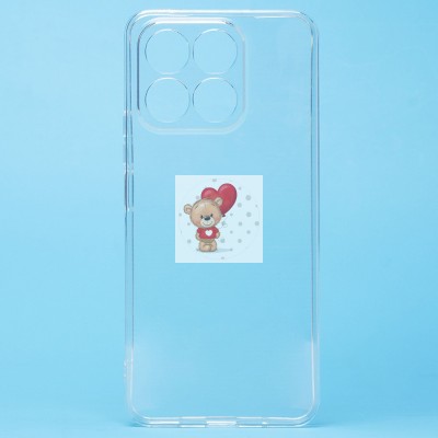 Чехол-накладка для Honor X8a (прозрачный) - Ultra Slim