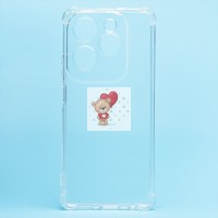 Чехол-накладка для Infinix HOT 40 (прозрачный) - Ultra Slim