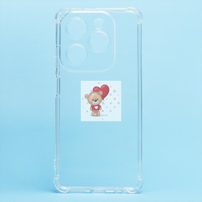 Чехол-накладка для Infinix HOT 40i (прозрачный) - Ultra Slim