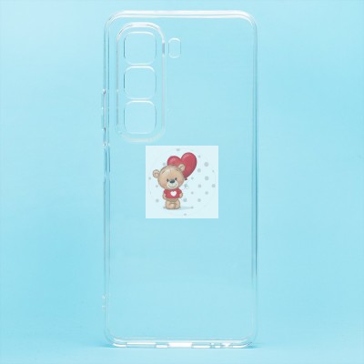 Чехол-накладка для Infinix Hot 50 4G (прозрачный) - Ultra Slim Чехол-накладка для Infinix Hot 50 4G (прозрачный) - Ultra Slim