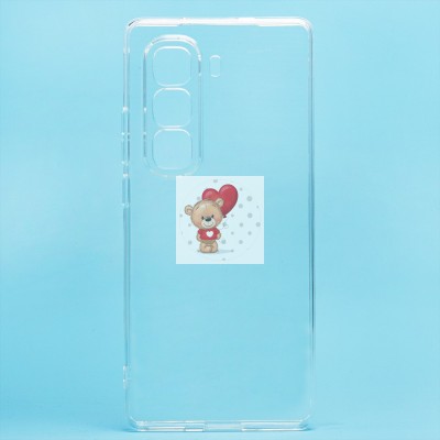 Чехол-накладка для Infinix Hot 50 Pro + (прозрачный) - Ultra Slim Чехол-накладка для Infinix Hot 50 Pro + (прозрачный) - Ultra Slim