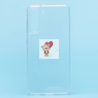 Чехол-накладка для Samsung G990 Galaxy S21FE (прозрачный) - Ultra Slim