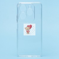 Чехол-накладка для Tecno Spark 20 Pro (прозрачный) - Ultra Slim