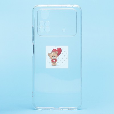 Чехол-накладка для Xiaomi Poco M4 Pro 4G (прозрачный) - Ultra Slim