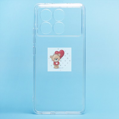 Чехол-накладка для Xiaomi Poco X6 Pro 5G (прозрачный) - Ultra Slim