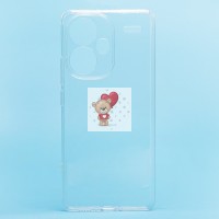 Чехол-накладка для Xiaomi Redmi Note 13 Pro+ (прозрачный) - Ultra Slim