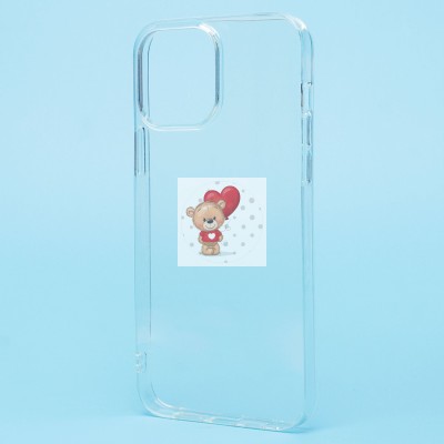 Чехол-накладка для Apple iPhone 13 Pro Max (прозрачный) Activ ASC-101 Puffy 0.9мм