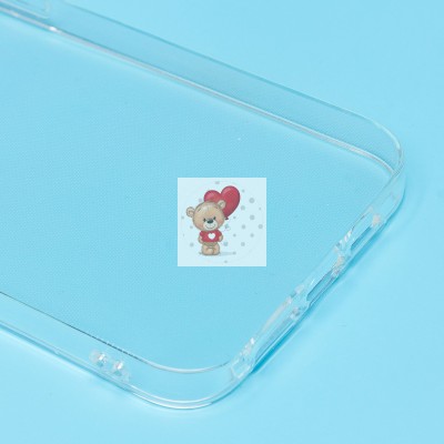 Чехол-накладка для Apple iPhone 13 Pro Max (прозрачный) Activ ASC-101 Puffy 0.9мм