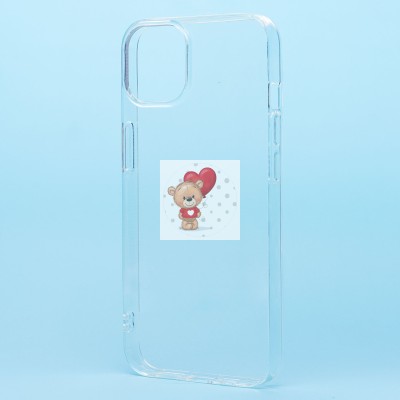 Чехол-накладка для Apple iPhone 13 (прозрачный) Activ ASC-101 Puffy 0.9мм Чехол-накладка для Apple iPhone 13 (прозрачный) Activ ASC-101 Puffy 0.9мм