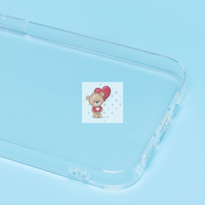 Чехол-накладка для Apple iPhone 13 (прозрачный) Activ ASC-101 Puffy 0.9мм Чехол-накладка для Apple iPhone 13 (прозрачный) Activ ASC-101 Puffy 0.9мм