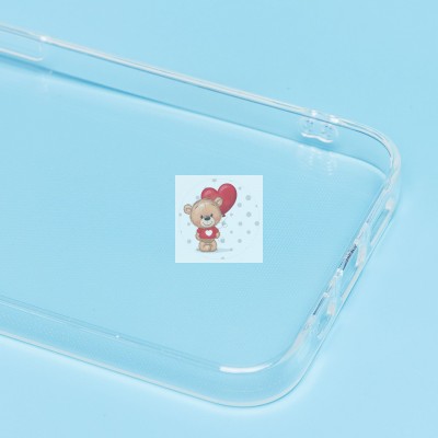 Чехол-накладка для Apple iPhone 13 (прозрачный) Activ ASC-101 Puffy 0.9мм Чехол-накладка для Apple iPhone 13 (прозрачный) Activ ASC-101 Puffy 0.9мм