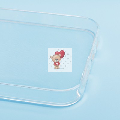 Чехол-накладка для Apple iPhone 14 Plus (прозрачный) Activ ASC-101 Puffy 0.9мм