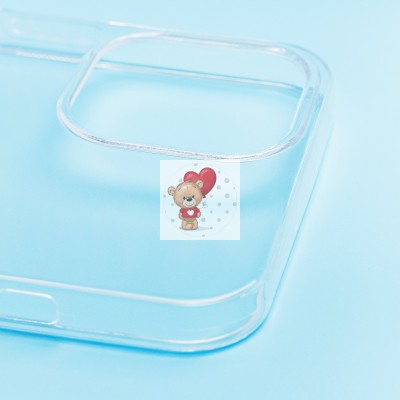 Чехол-накладка для Apple iPhone 14 Pro Max (прозрачный) Activ ASC-101 Puffy 0.9мм