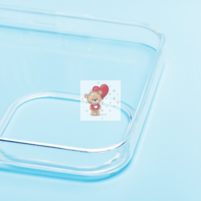 Чехол-накладка для Apple iPhone 14 Pro Max (прозрачный) Activ ASC-101 Puffy 0.9мм