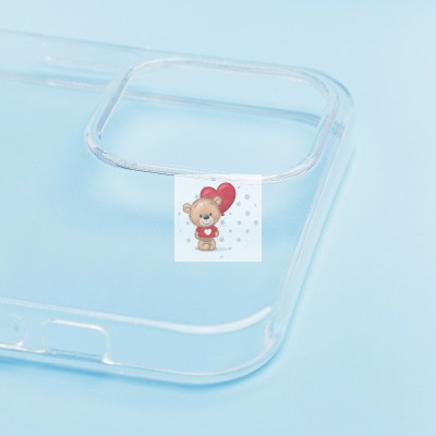 Чехол-накладка для Apple iPhone 14 (прозрачный) Activ ASC-101 Puffy 0.9мм