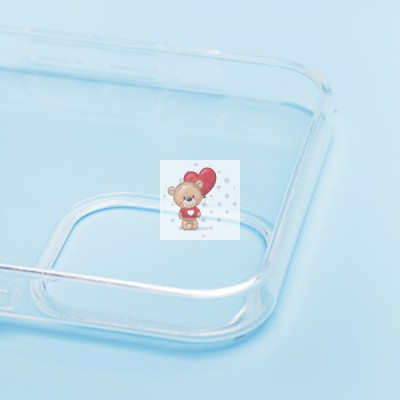 Чехол-накладка для Apple iPhone 14 (прозрачный) Activ ASC-101 Puffy 0.9мм