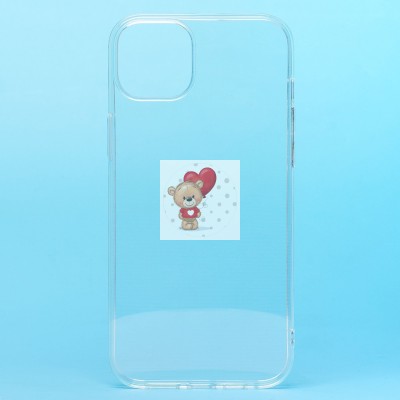 Чехол-накладка для Apple iPhone 15 Plus (прозрачный) Activ ASC-101 Puffy 0.9мм