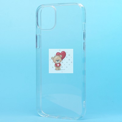 Чехол-накладка для Apple iPhone 15 Plus (прозрачный) Activ ASC-101 Puffy 0.9мм