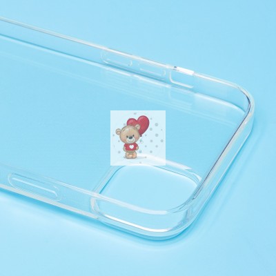 Чехол-накладка для Apple iPhone 15 Plus (прозрачный) Activ ASC-101 Puffy 0.9мм