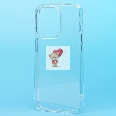 Чехол-накладка для Apple iPhone 15 Pro (прозрачный) Activ ASC-101 Puffy 0.9мм