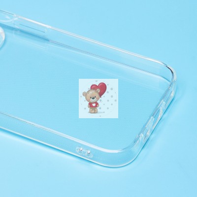 Чехол-накладка для Apple iPhone 15 Pro (прозрачный) Activ ASC-101 Puffy 0.9мм