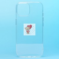 Чехол-накладка для Apple iPhone 15 (прозрачный) Activ ASC-101 Puffy 0.9мм