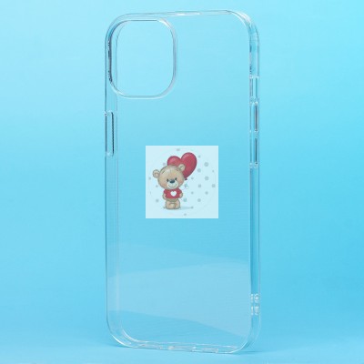 Чехол-накладка для Apple iPhone 15 (прозрачный) Activ ASC-101 Puffy 0.9мм