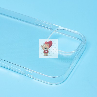 Чехол-накладка для Apple iPhone 15 (прозрачный) Activ ASC-101 Puffy 0.9мм