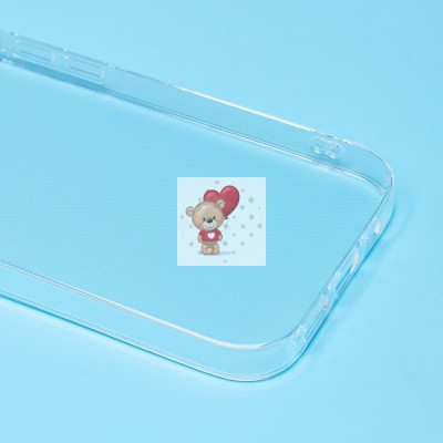 Чехол-накладка для Apple iPhone 15 (прозрачный) Activ ASC-101 Puffy 0.9мм