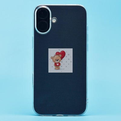 Чехол-накладка для Apple iPhone 16 Plus (прозрачный) Activ ASC-101 Puffy 0.9мм