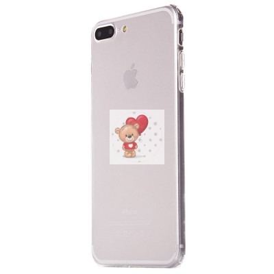 Чехол-накладка для Apple iPhone 7 Plus (прозрачный) Activ ASC-101 Puffy 0.9мм