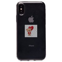 Чехол-накладка для Apple iPhone XS (прозрачный/черный) Activ ASC-101 Puffy 0.9мм Чехол-накладка для Apple iPhone XS (прозрачный/черный) Activ ASC-101 Puffy 0.9мм