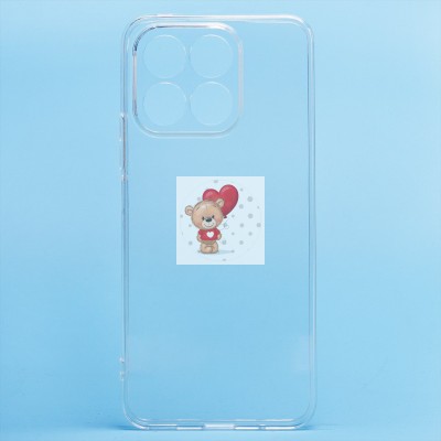 Чехол-накладка для Honor X8a (прозрачный) Activ ASC-101 Puffy 0.9мм